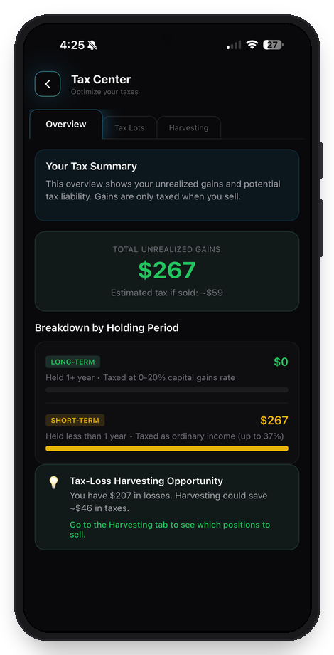 RileyAI Tax Center on Android